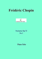 Nocturne, Op. 72 No.1 P.O.D. cover